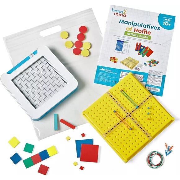 hand2mind Take Home Math Manipulatives Kit for Kids Grade 6-8, with Algebra... - Picture 1 of 4